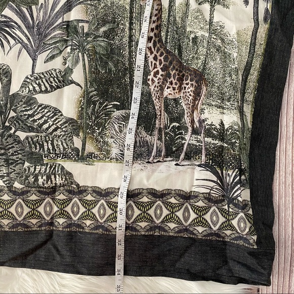 Karen Kane | Safari Print Poncho Shift Dress - Picture 7 of 8